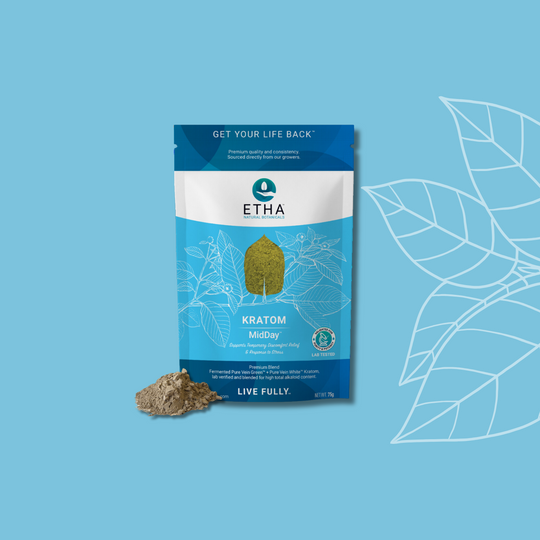 MidDay Gold™ Kratom - Focus & Stress - ETHA Natural Botanicals