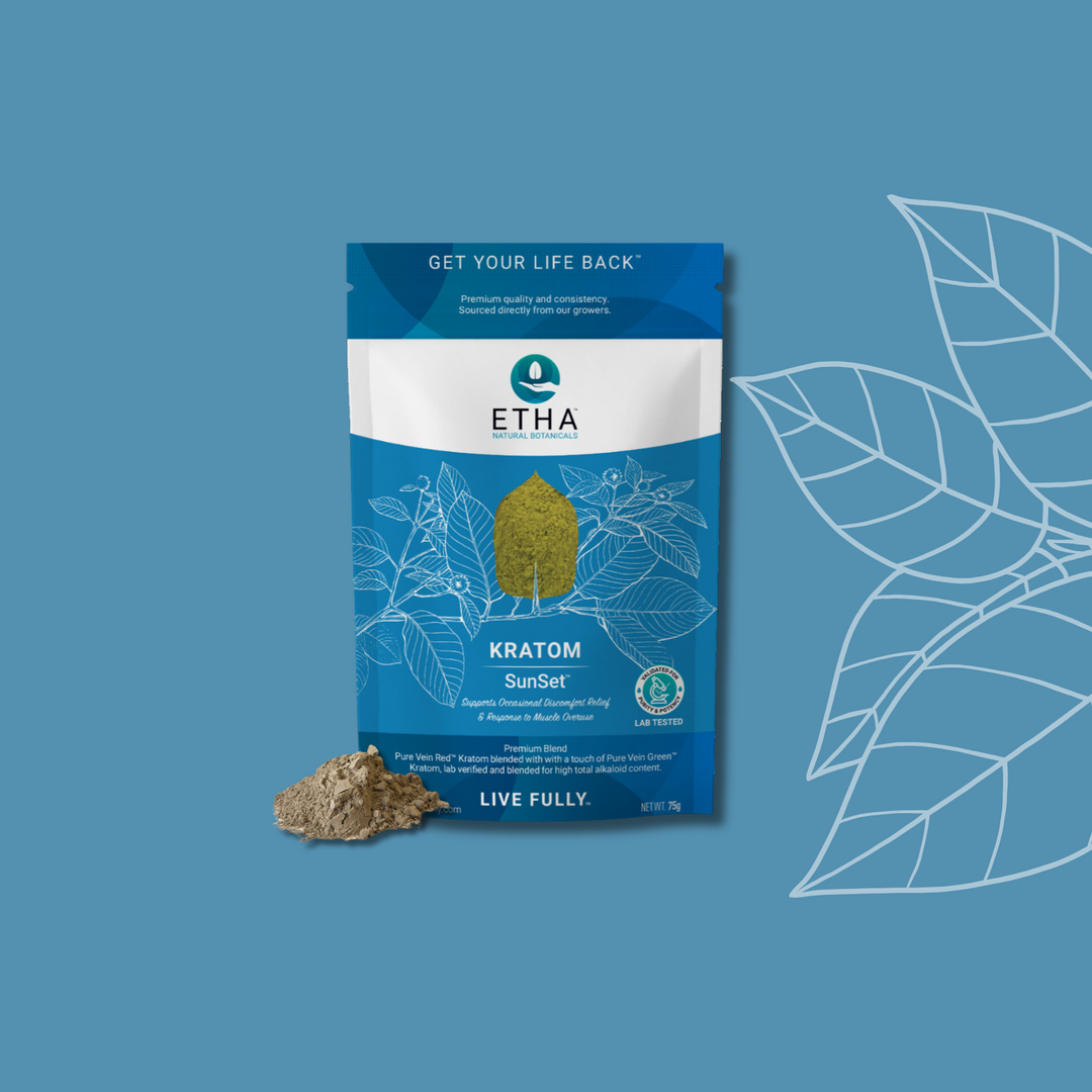 SunSet™ Kratom - Relief & Relaxation - ETHA Natural Botanicals
