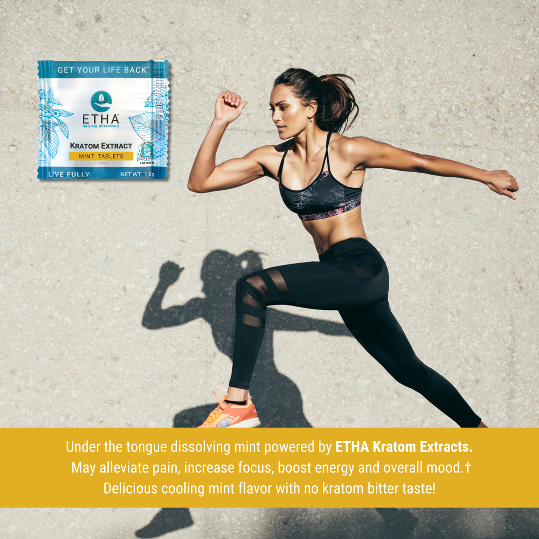 Kratom Extract Mint Tablets - ETHA Natural Botanicals