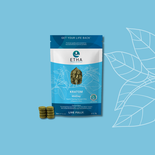MidDay Gold™ Kratom - Focus & Stress - ETHA Natural Botanicals