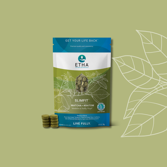 SlimFit™ Kratom Tablets - Metabolism & Healthy Weight - ETHA Natural Botanicals