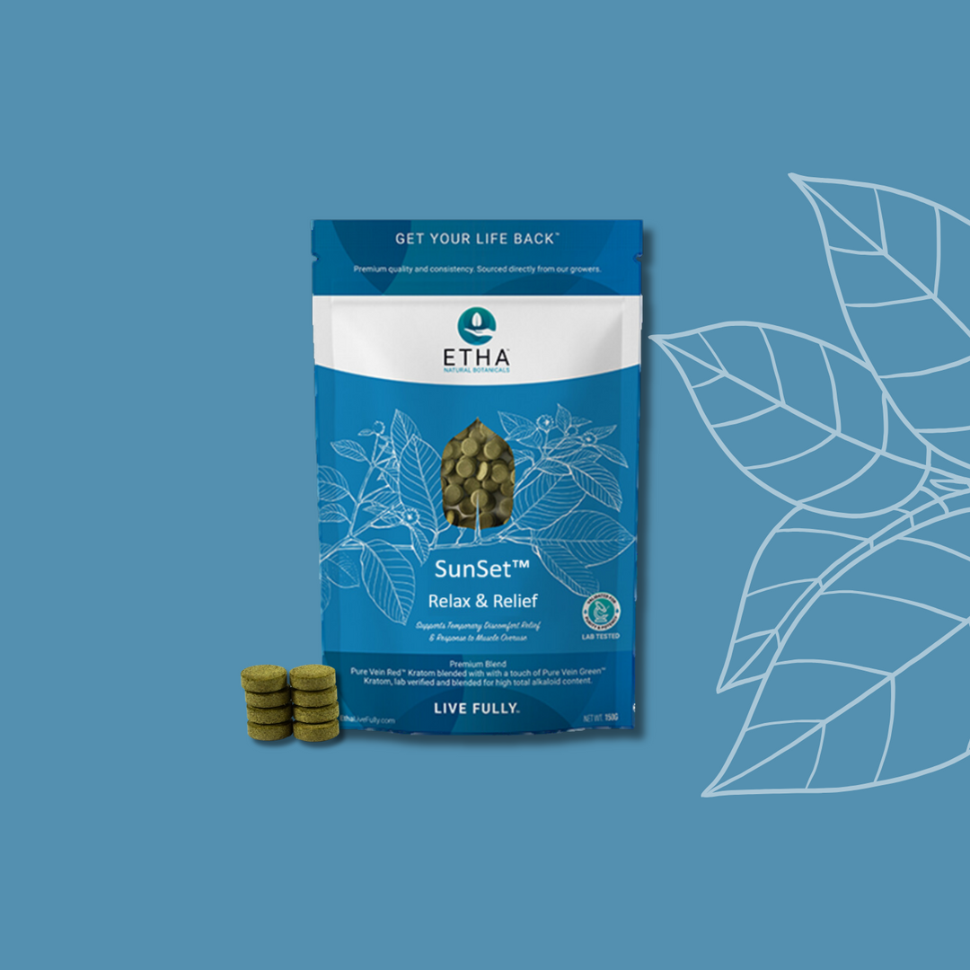 SunSet™ Kratom - Relief & Relaxation - ETHA Natural Botanicals