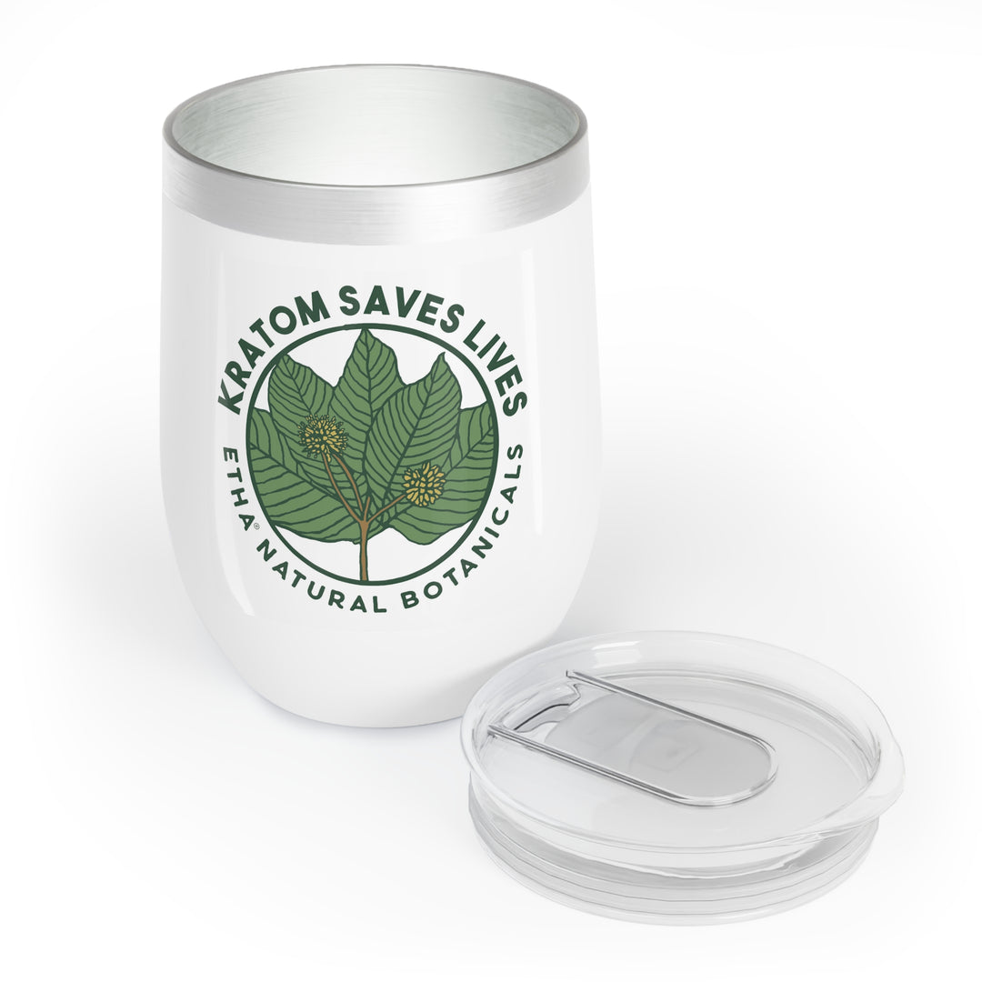 Kratom Saves Lives - Wine or Kratom Drink Tumbler