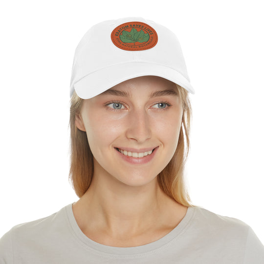 Kratom Saves Lives - Best Dad Hat with Custom Leather Patch