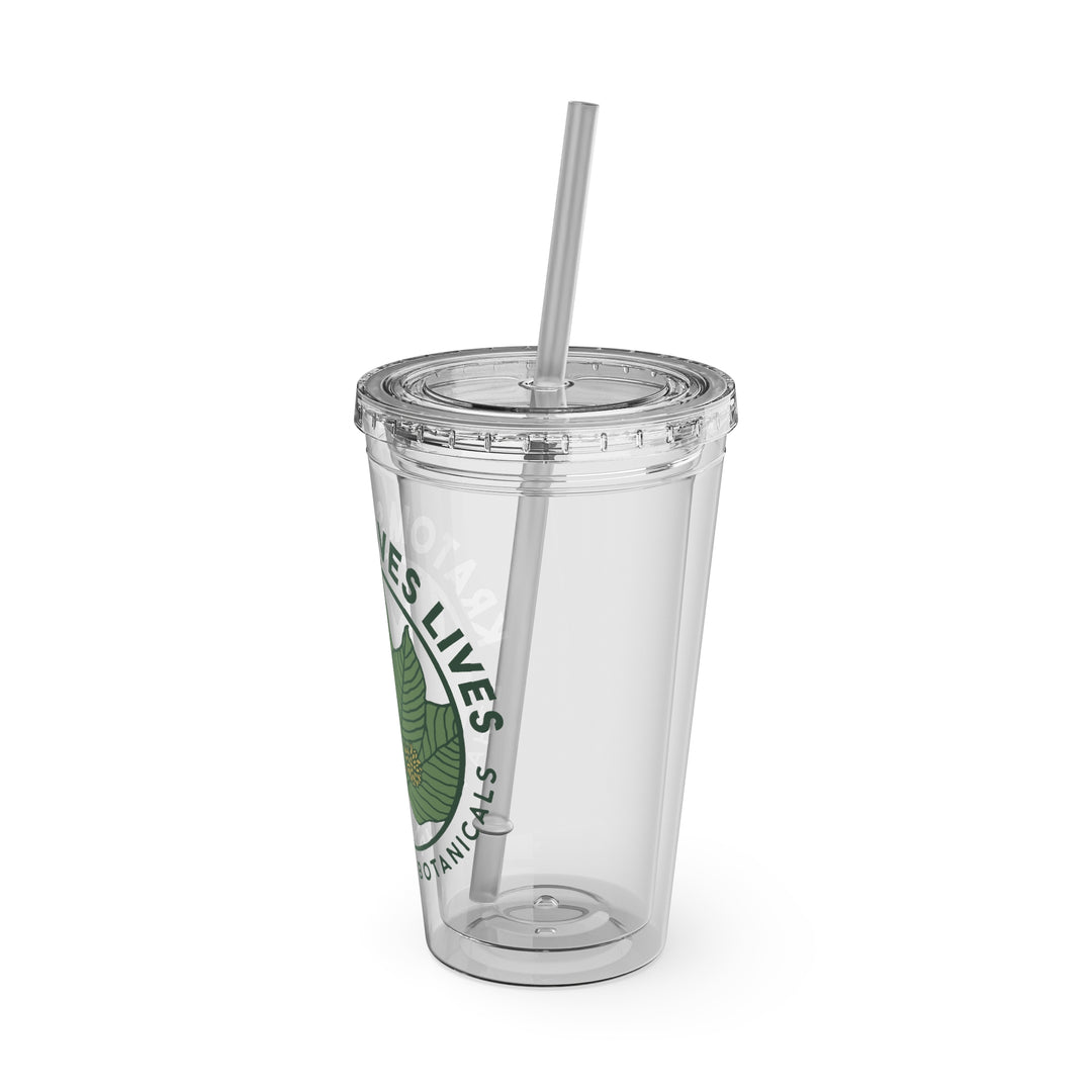 Kratom Saves Lives - Kratom Drink Tumbler with Straw, 16oz