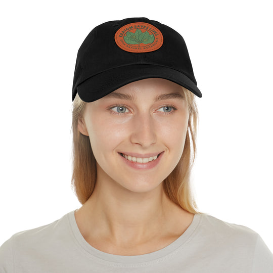 Kratom Saves Lives - Best Dad Hat with Custom Leather Patch