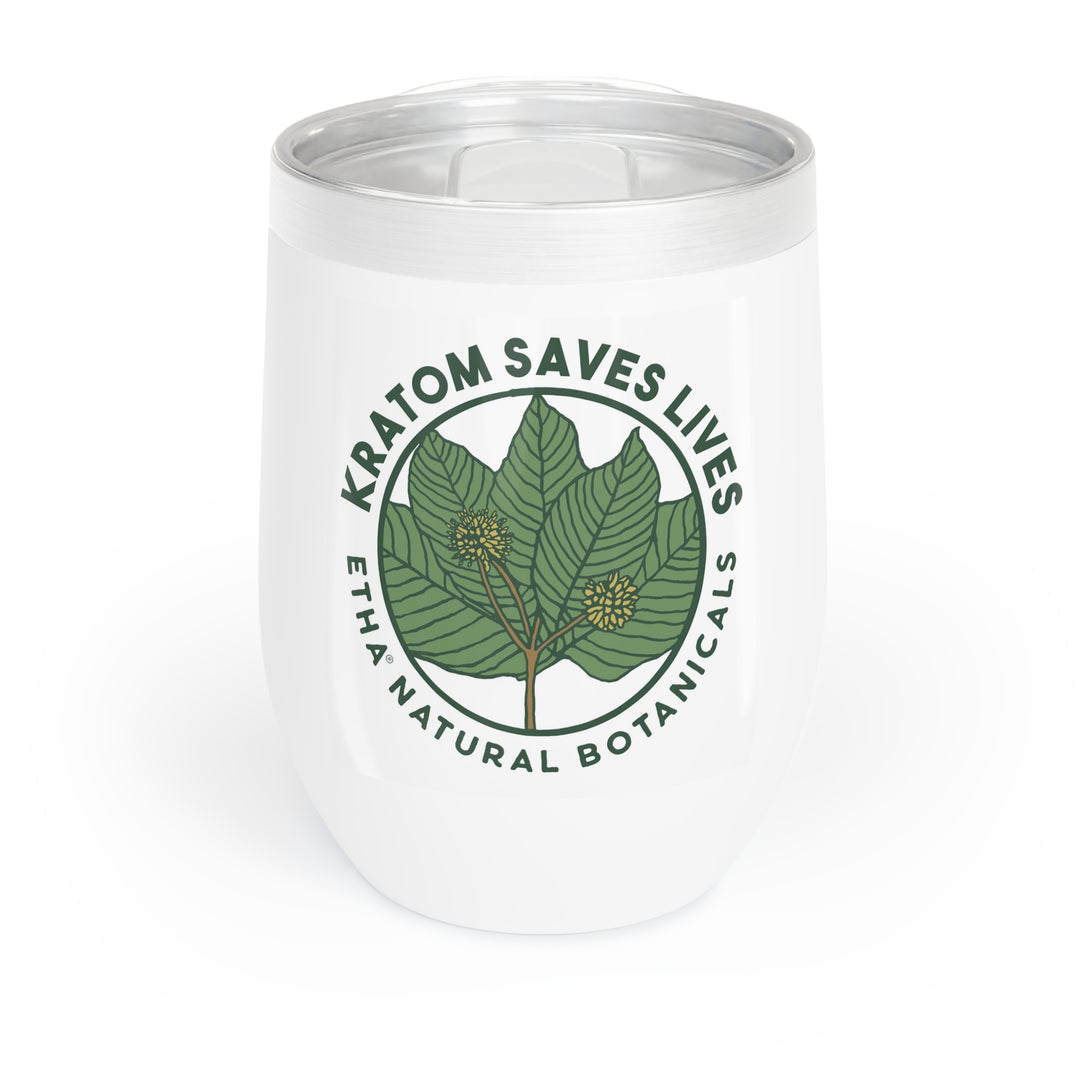 Kratom Saves Lives - Wine or Kratom Drink Tumbler