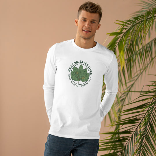 Kratom Saves Lives - Men’s Base Longsleeve Tee