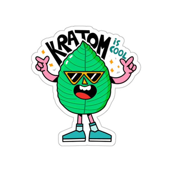 Kratom is Cool - Kiss-Cut Stickers