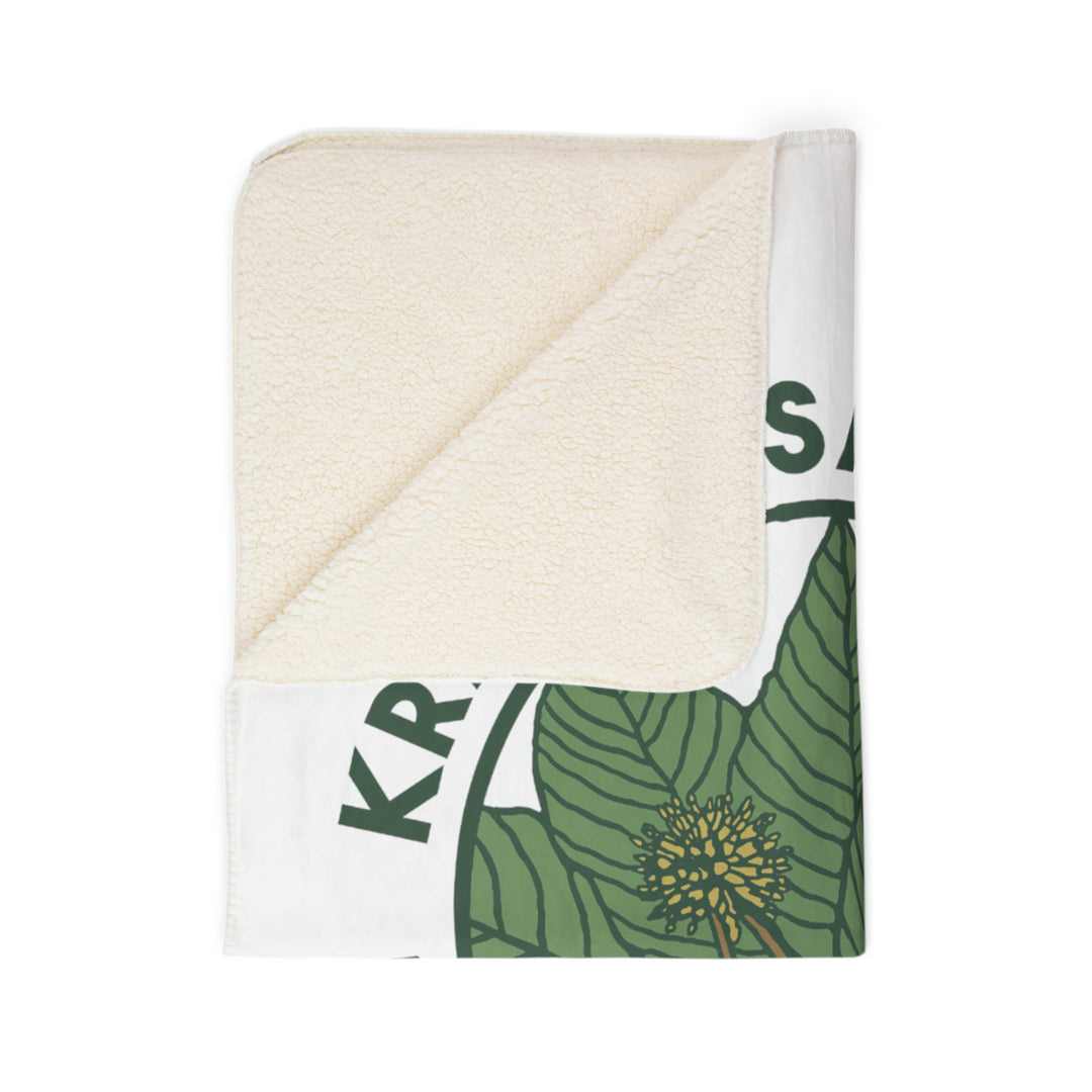 Kratom Saves Lives - Fleece Sherpa Blanket