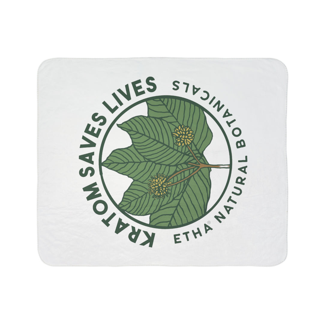 Kratom Saves Lives - Fleece Sherpa Blanket