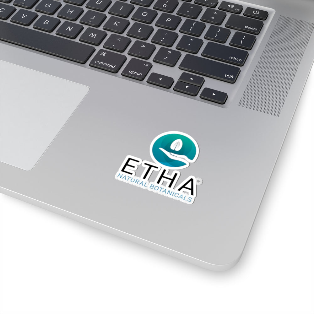 ETHA Natural Botanicals Logo - Kiss-Cut Stickers