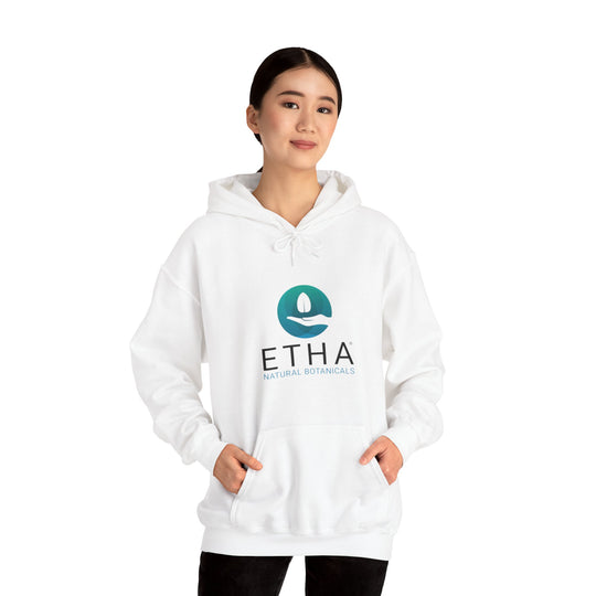 ETHA Natural Botanicals Logo - Unisex Heavy Blend™ Hooded Sweatshirt