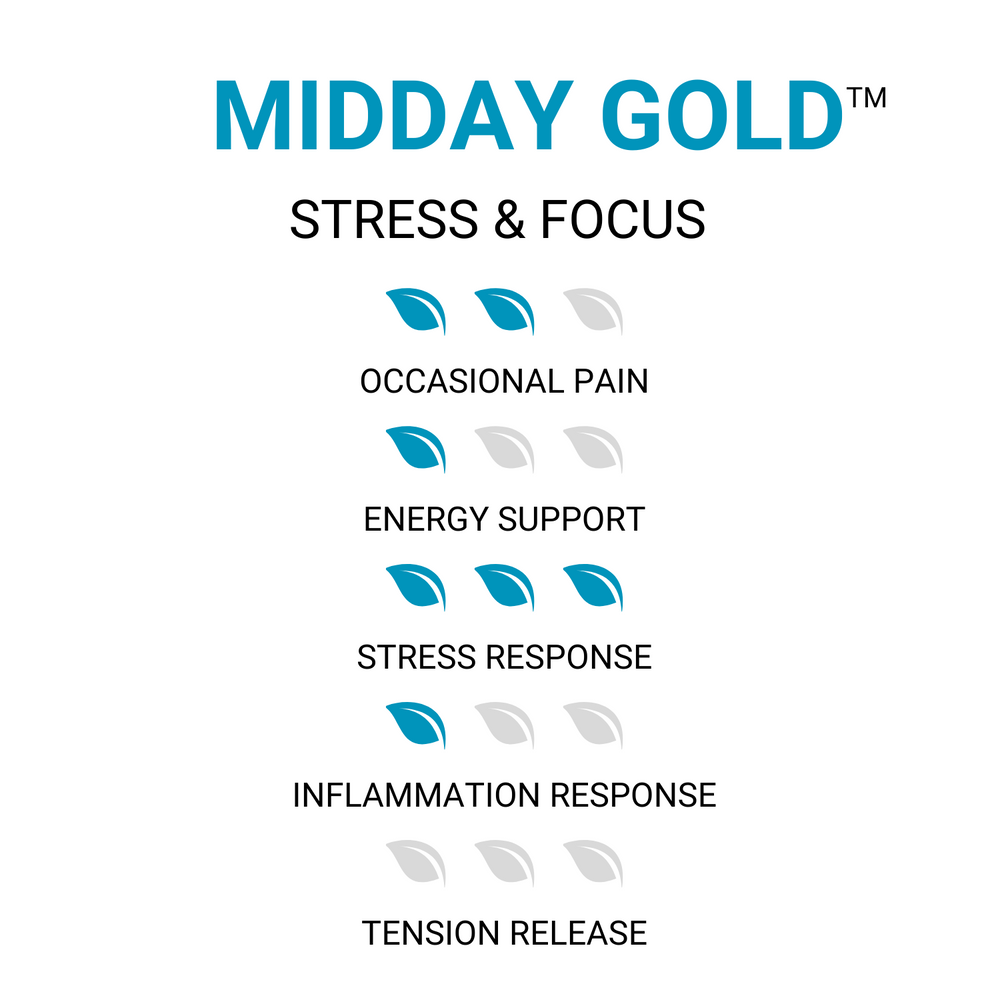 MidDay Gold™ Kratom Powder - Focus & Stress - ETHA Natural Botanicals