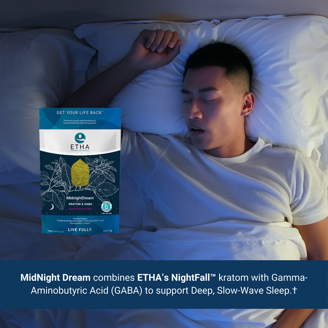 MidNight Dream™ Kratom Powder - Deep Sleep - ETHA Natural Botanicals