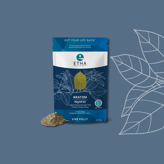 NightFall™ Kratom Powder - Calm & Rest - ETHA Natural Botanicals