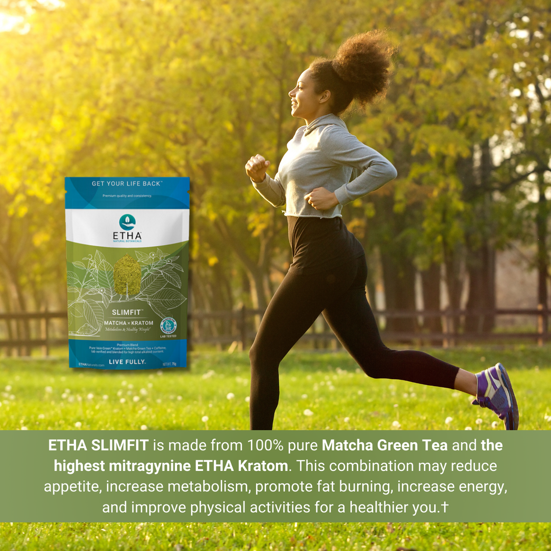 SlimFit™ Kratom Powder - Metabolism & Healthy Weight - ETHA Natural Botanicals