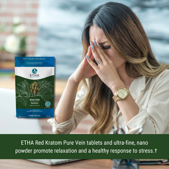 ETHA Red Pure Vein Kratom - Rest - ETHA Natural Botanicals